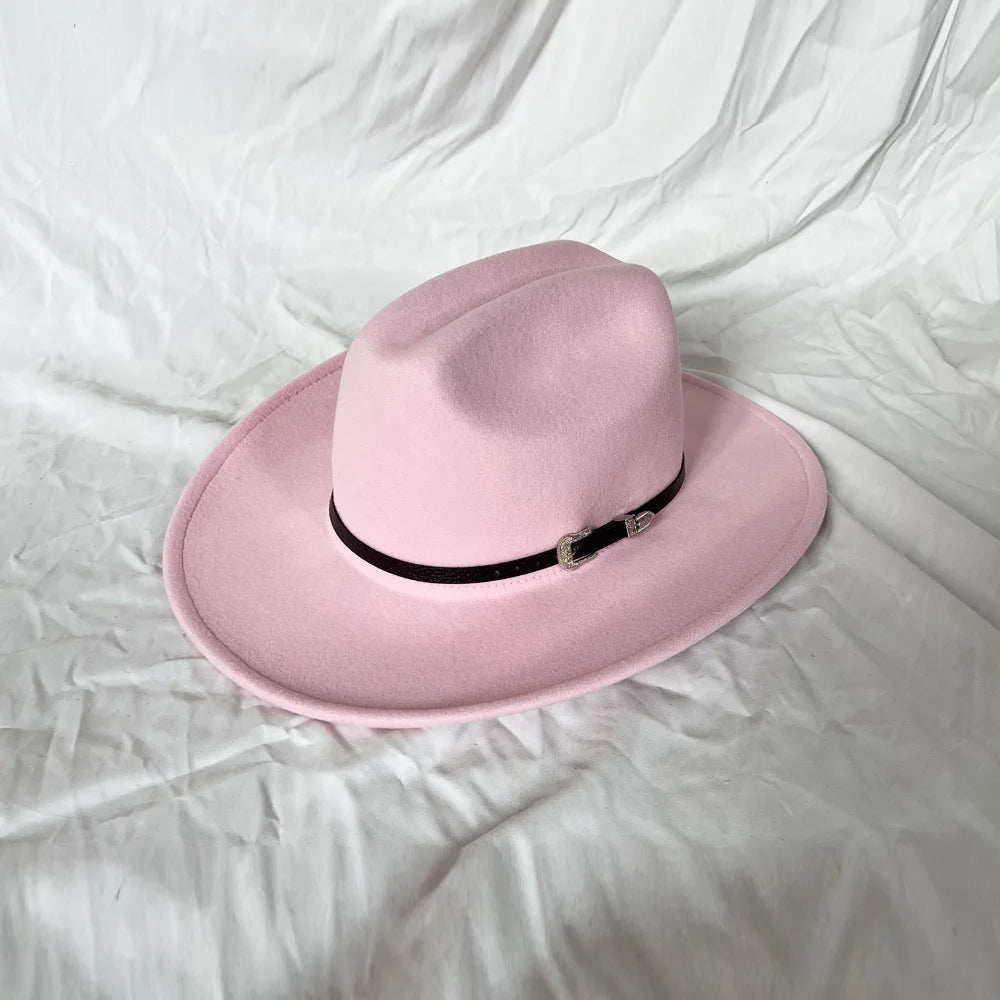 Vintage Western Cowboy Hat - Unisex Leather Wide-Brim Design for Men, Gentlemen, Ladies, Jazz Enthusiasts, Cowgirls, Church Wear, and Sombrero-Inspired Style