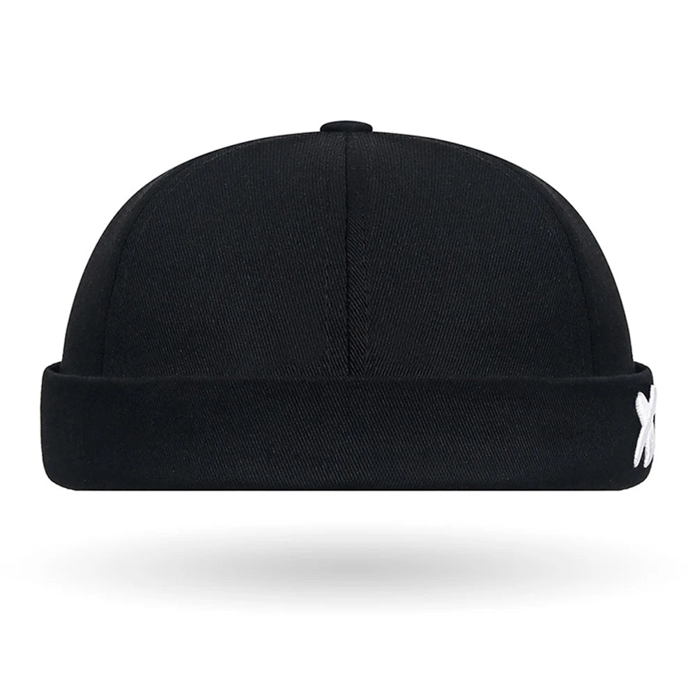 Men Hip Hop Hats Vintage Beanie Hat Summer Adjustable Landlord Hat Trendy Streetwear Docker Cap Women men Brimless Skullies Cap