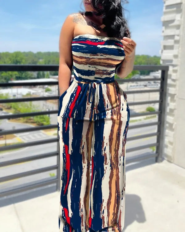 2025 Elegant Fashion Polka Dot Printing Jumpsuits Women Spring Summer,New Streetwear Casual Clothes Off Shoulder Overall Female