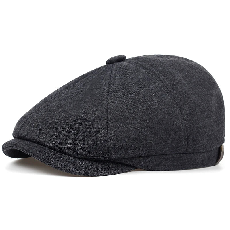 Retro Newsboy Caps Men Octagonal Hats British Painters Hats Autumn Winter Berets Herringbone Flat Caps Hip Hop Berets gorras