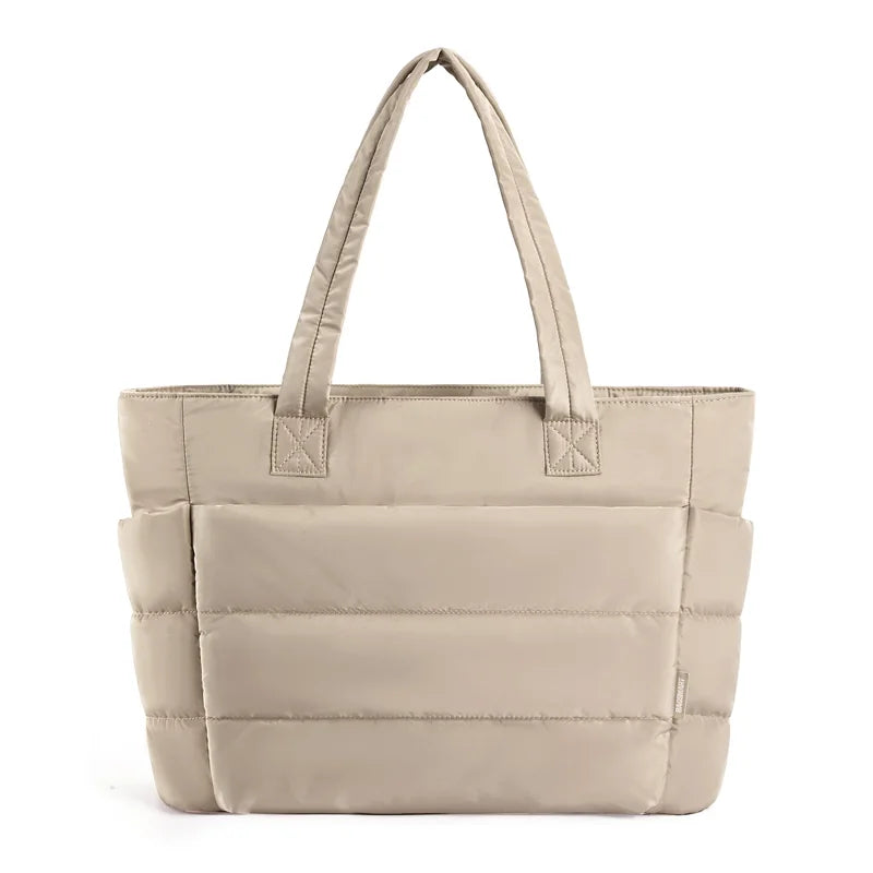 BAGSMART Tote Bag Puffy Padded Women's Bags Leisure Commuting Handbag Large Capacity Mommy Go Out Storage Organizer