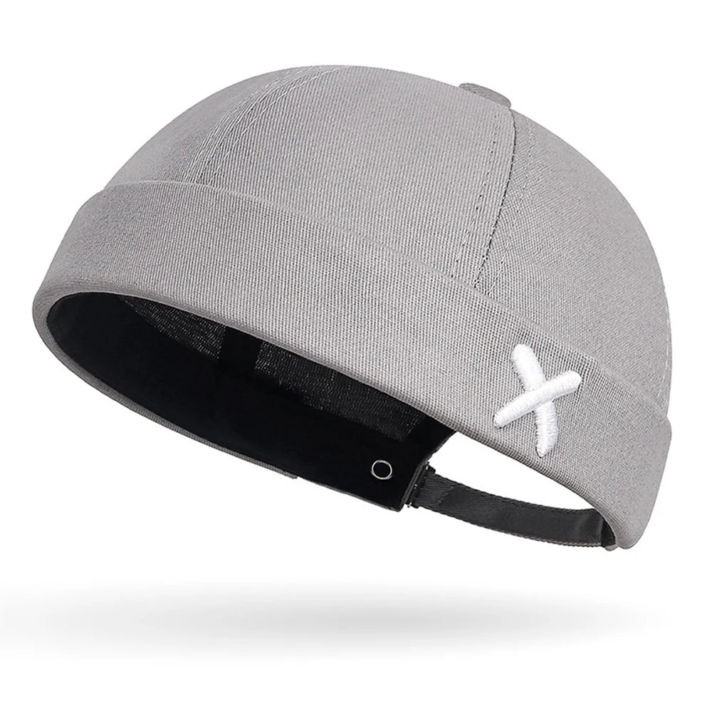 Men Hip Hop Hats Vintage Beanie Hat Summer Adjustable Landlord Hat Trendy Streetwear Docker Cap Women men Brimless Skullies Cap