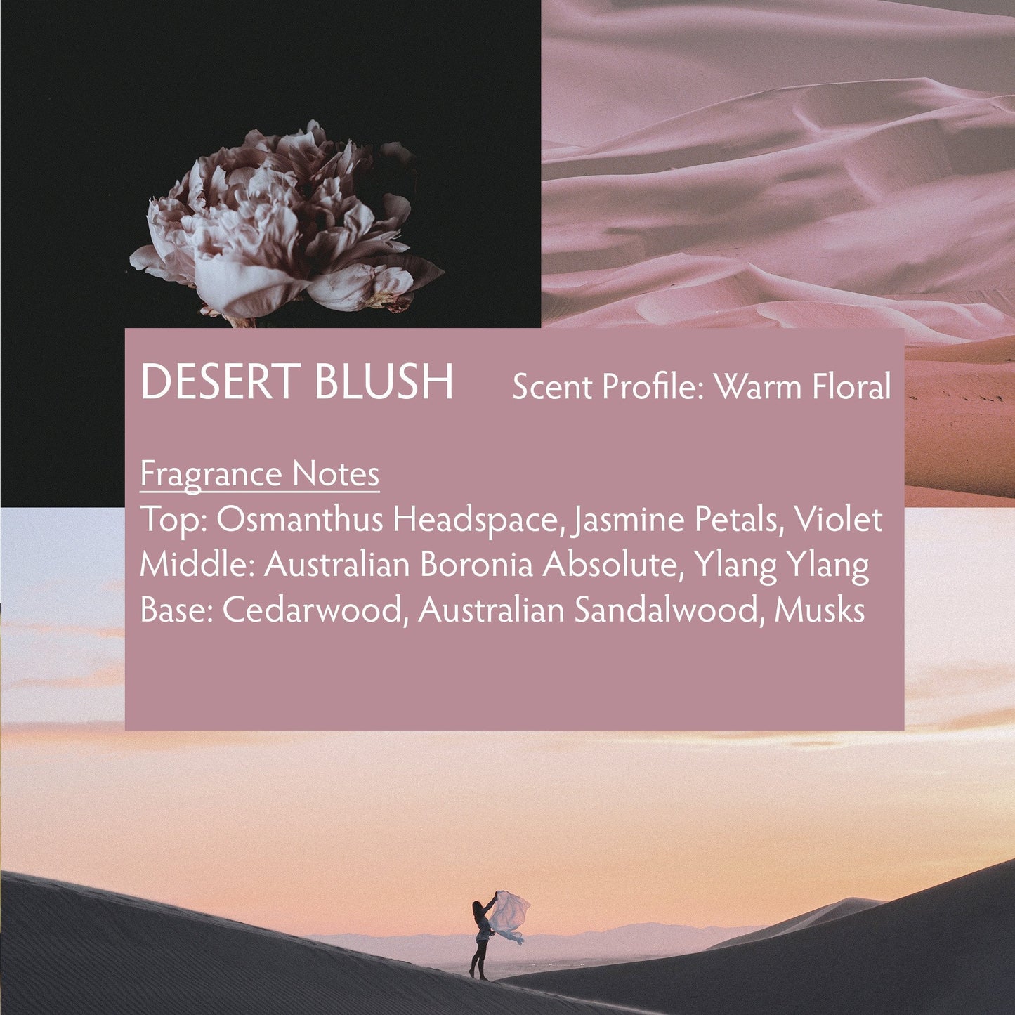 DESERT BLUSH Perfume, Eau de Parfum Rollerball 0.25 fl oz