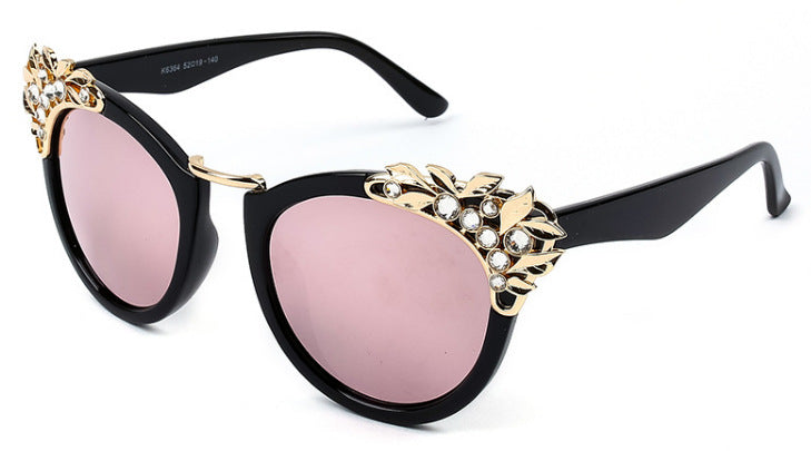 Siren — Rhinestone Cat-Eye Sunglasses — cat-eye sunglasses, alternate view