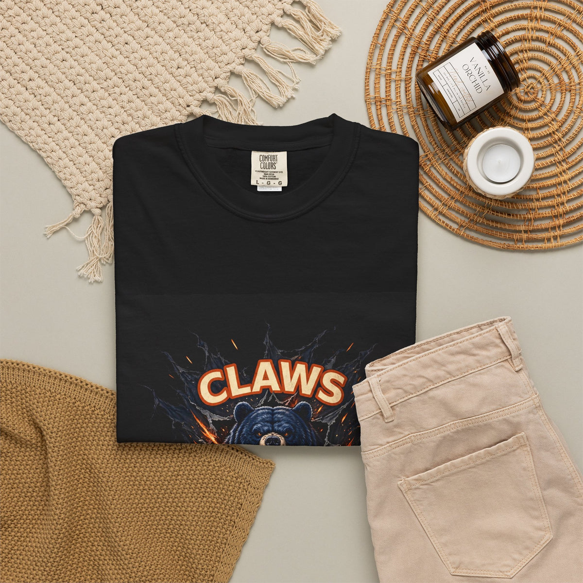 Claws Down Garment-Dyed Tee