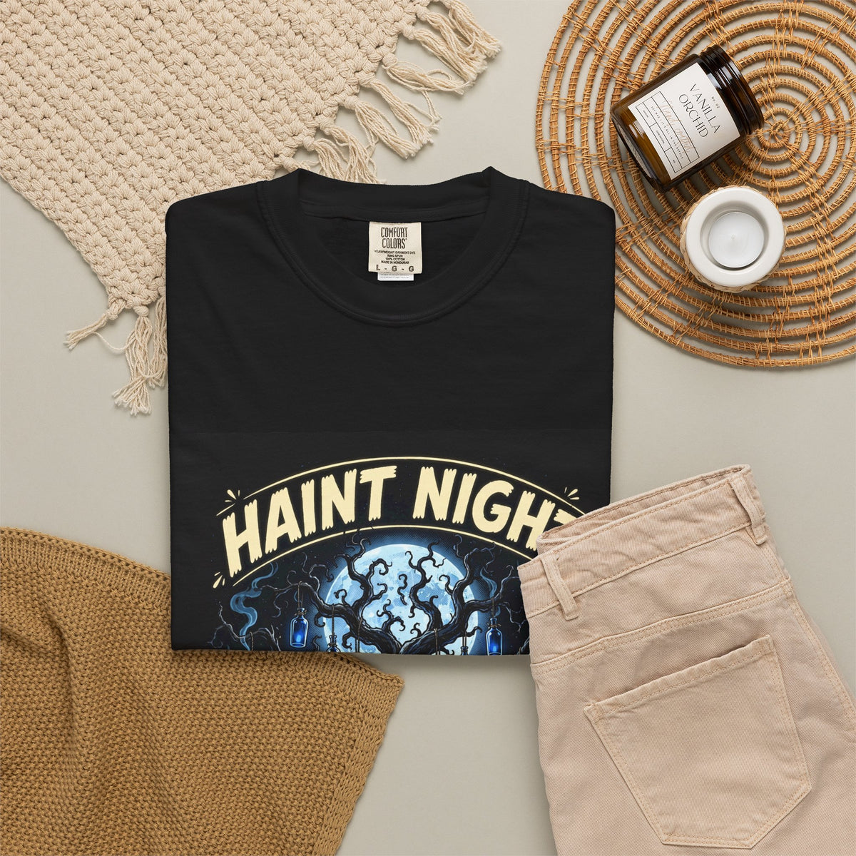 Haint Night Heavyweight Tee — Limited Halloween Capsule