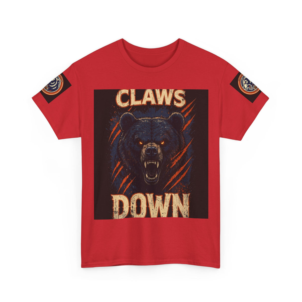 Claws Down Heavy Cotton Tee — graphic t-shirt, alternate view