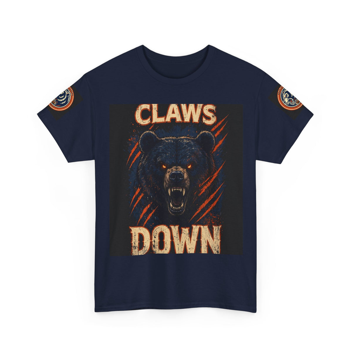 Claws Down Heavy Cotton Tee — graphic t-shirt, alternate view