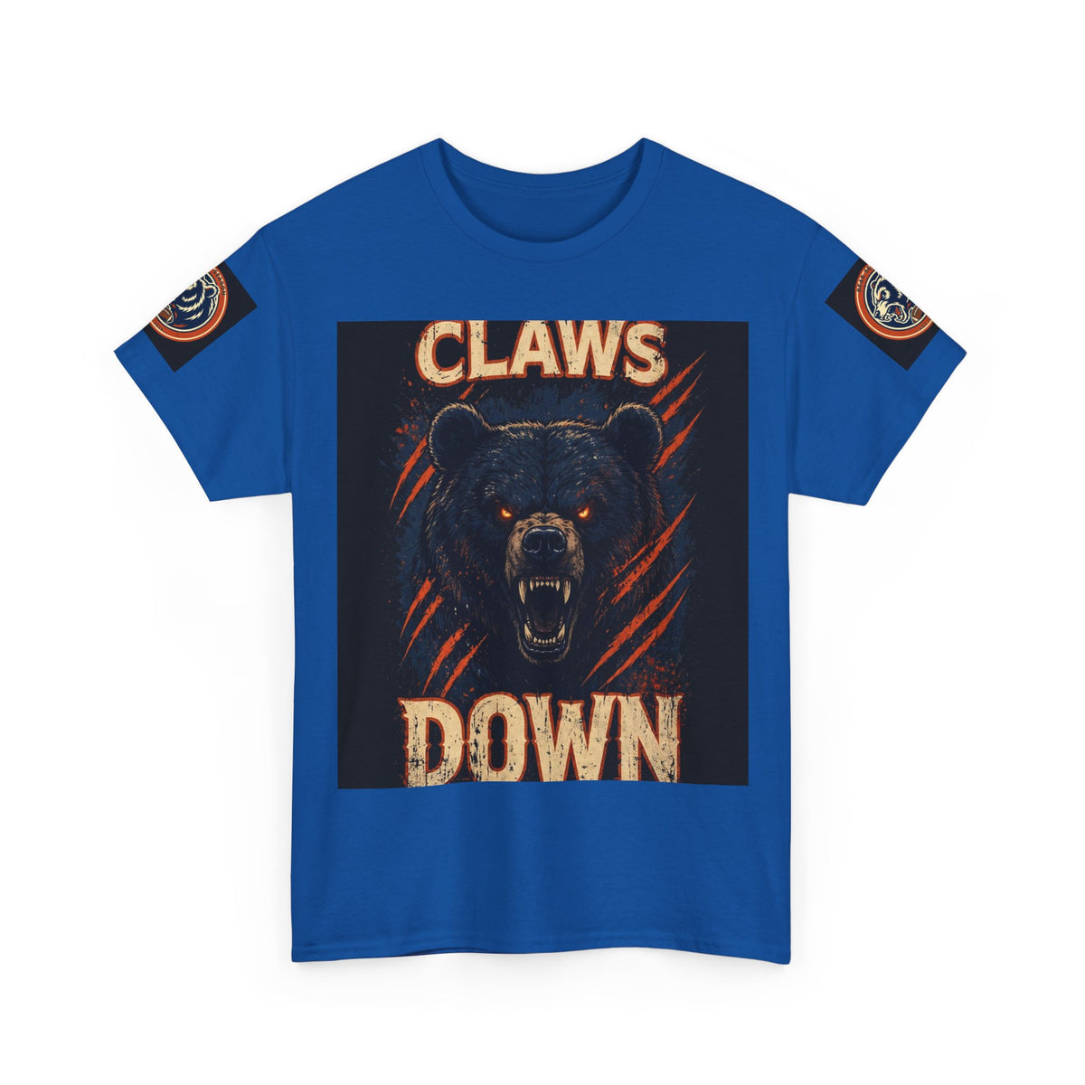 Claws Down Heavy Cotton Tee — graphic t-shirt, alternate view