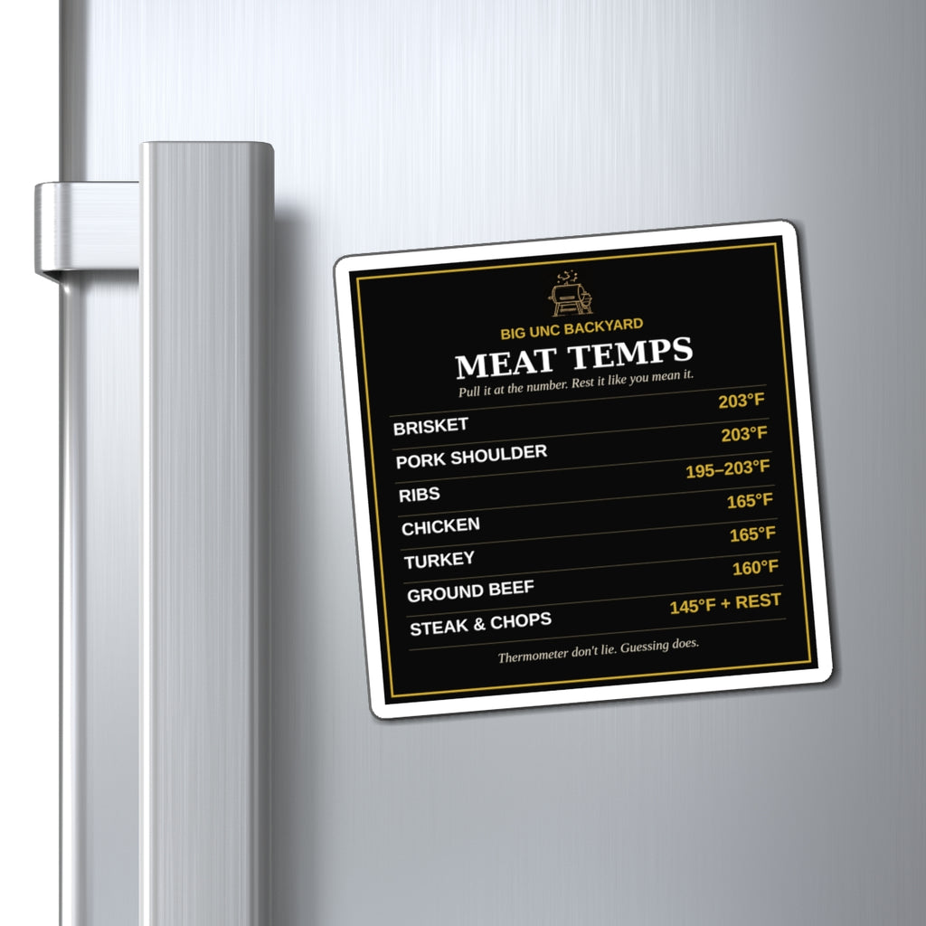 Big Unc's Backyard — Meat Temps Magnet
