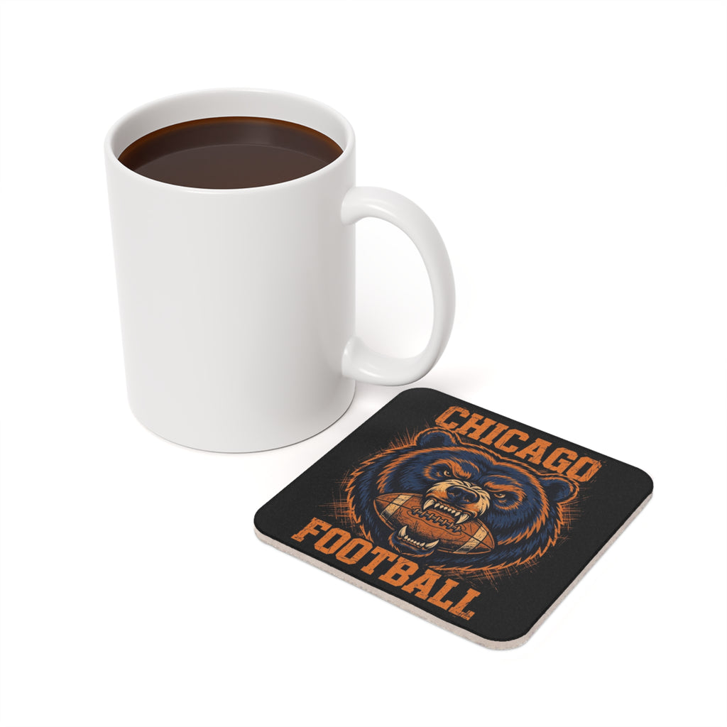 Chicago Football — Bear & Ball Coaster