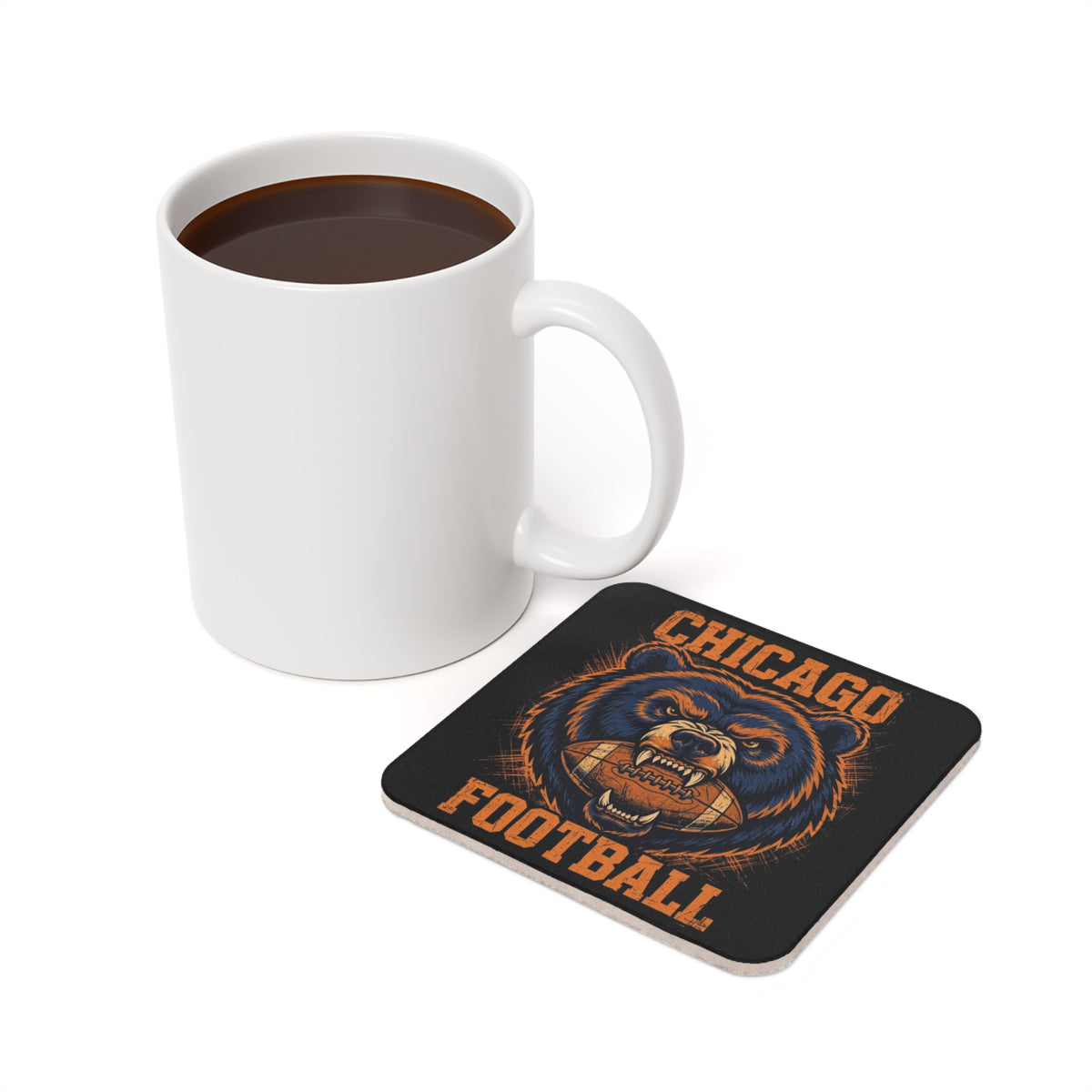Chicago Football — Bear & Ball Coaster