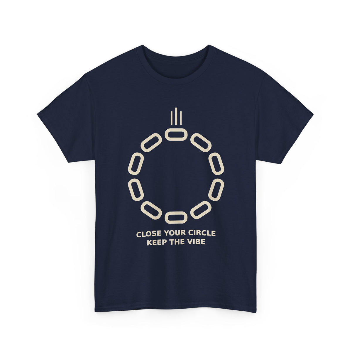 Close Your Circle Tee — graphic t-shirt, detail view