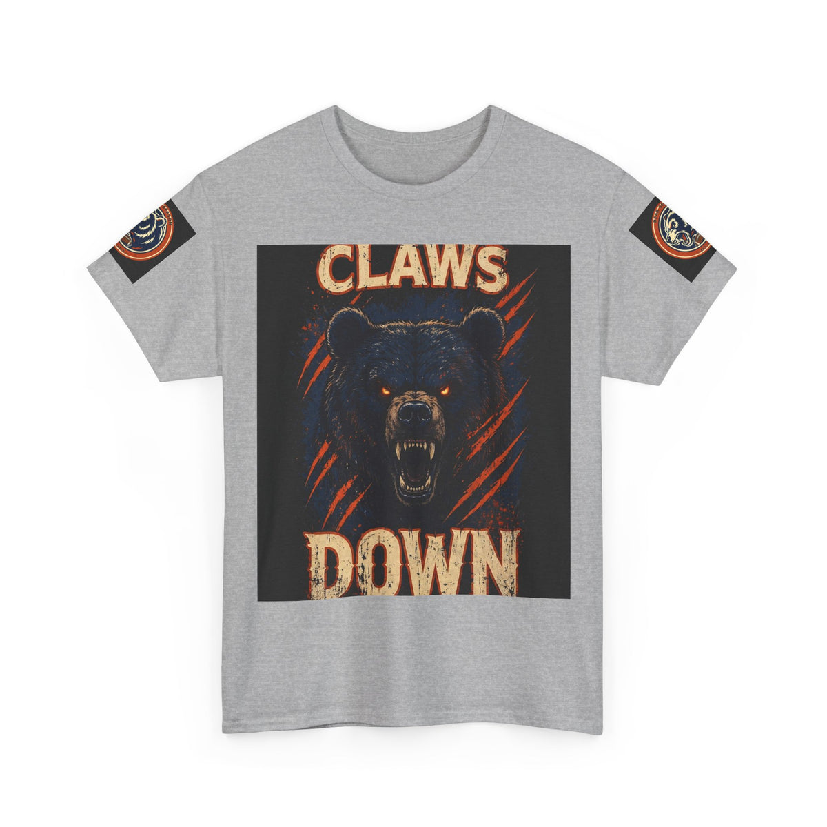 Claws Down Heavy Cotton Tee — graphic t-shirt, alternate view