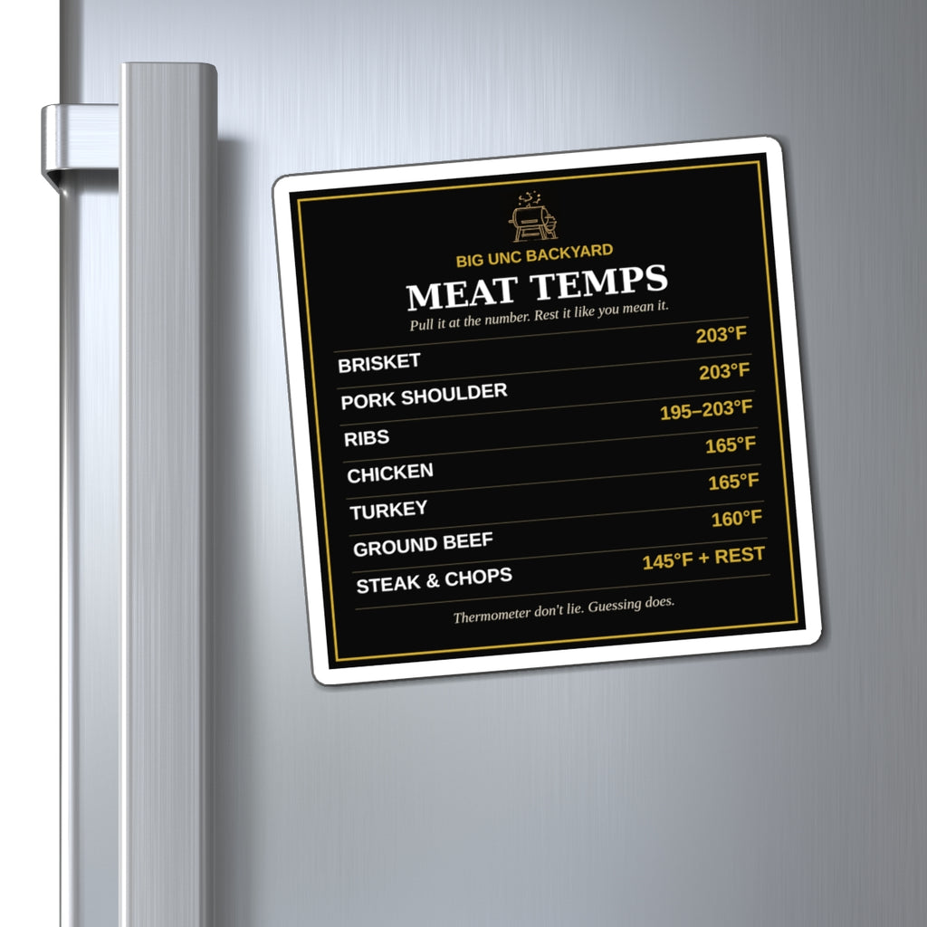 Big Unc's Backyard — Meat Temps Magnet