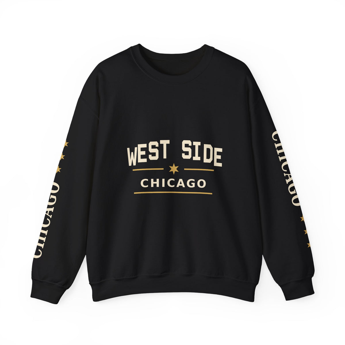 GLAMAZON AVE — West Side Story Crewneck | Black & Gold