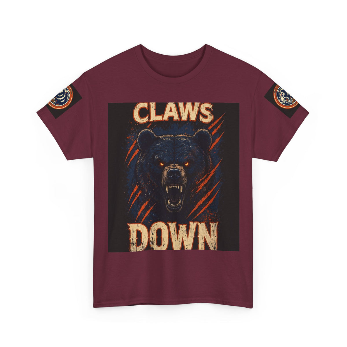 Claws Down Heavy Cotton Tee — graphic t-shirt, alternate view