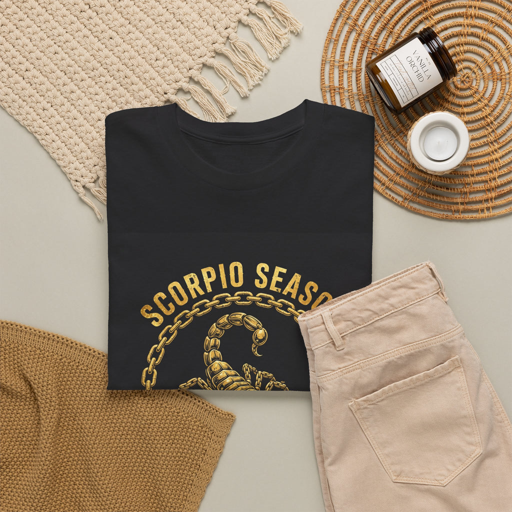 Scorpio Season — Gold Chain Scorpion Tee
