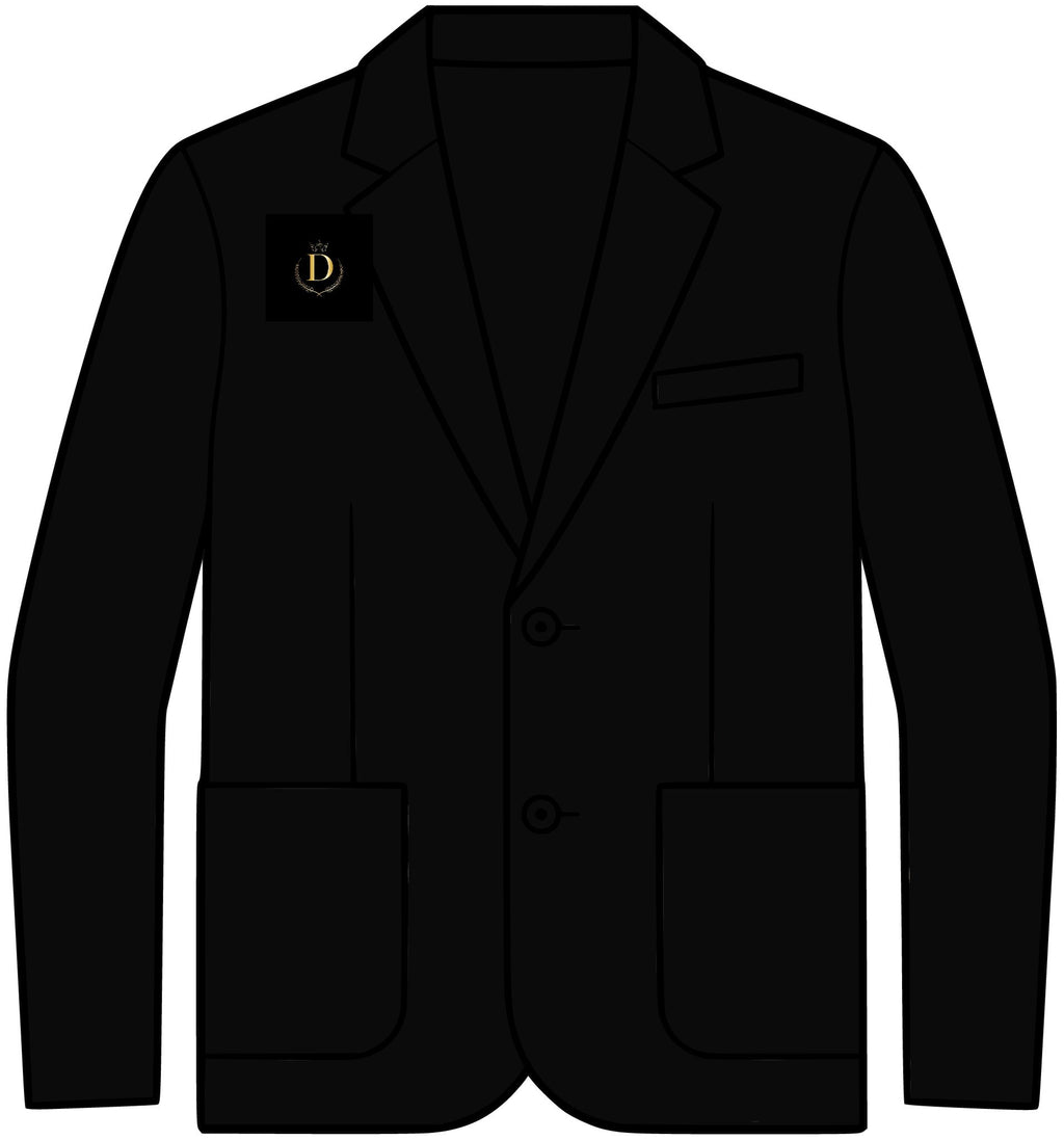 The Don Knit Blazer — knit blazer, back view