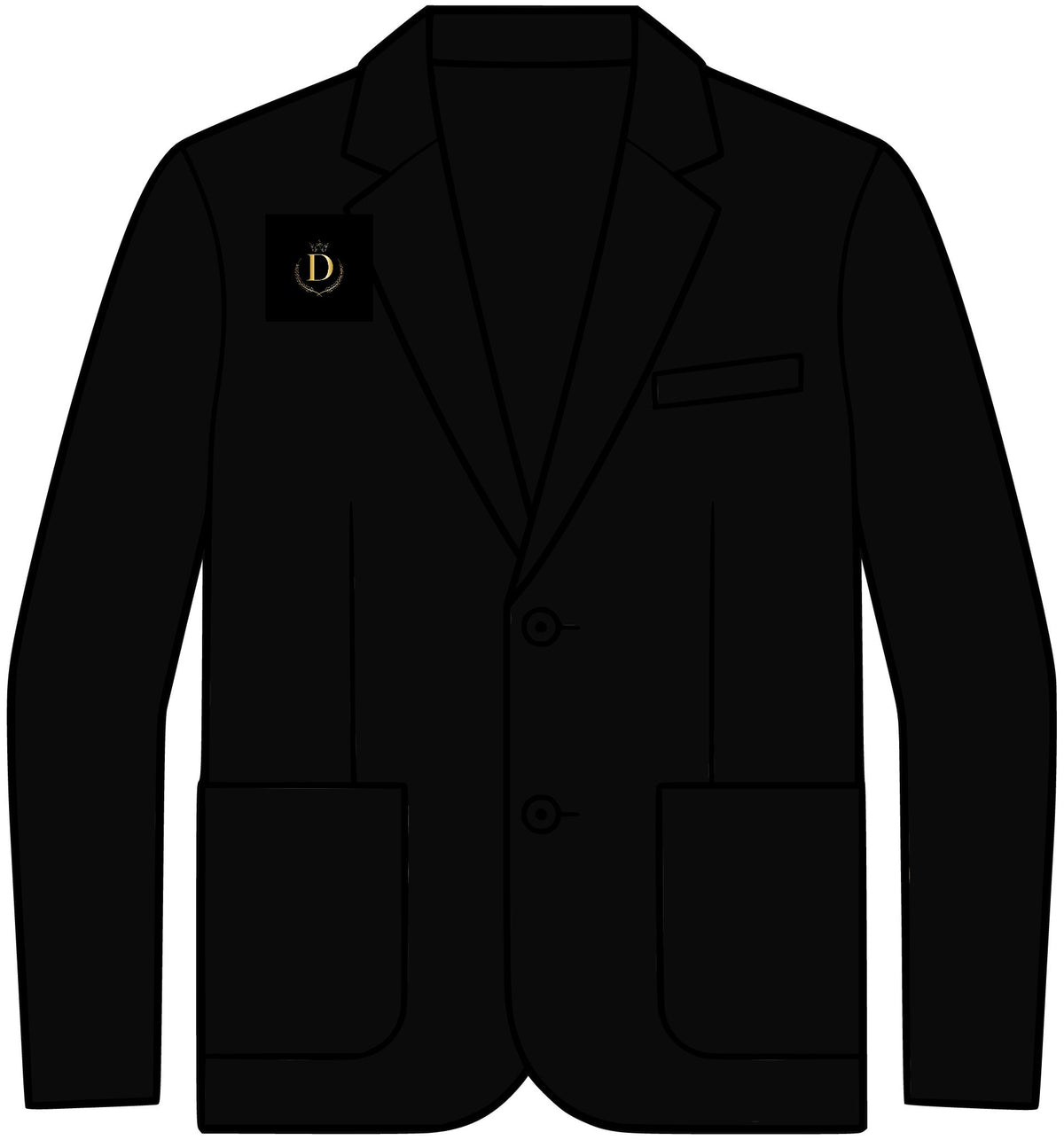 The Don Knit Blazer — knit blazer, back view