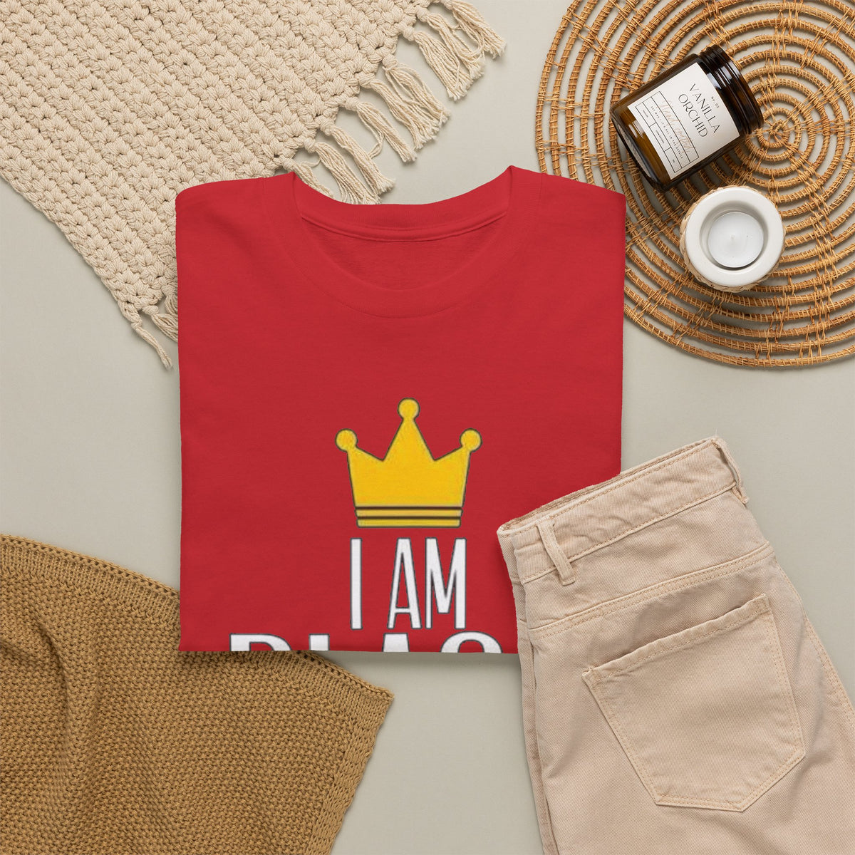 I Am Black Excellence T-Shirt — Empowerment Tee with Crown Graphic