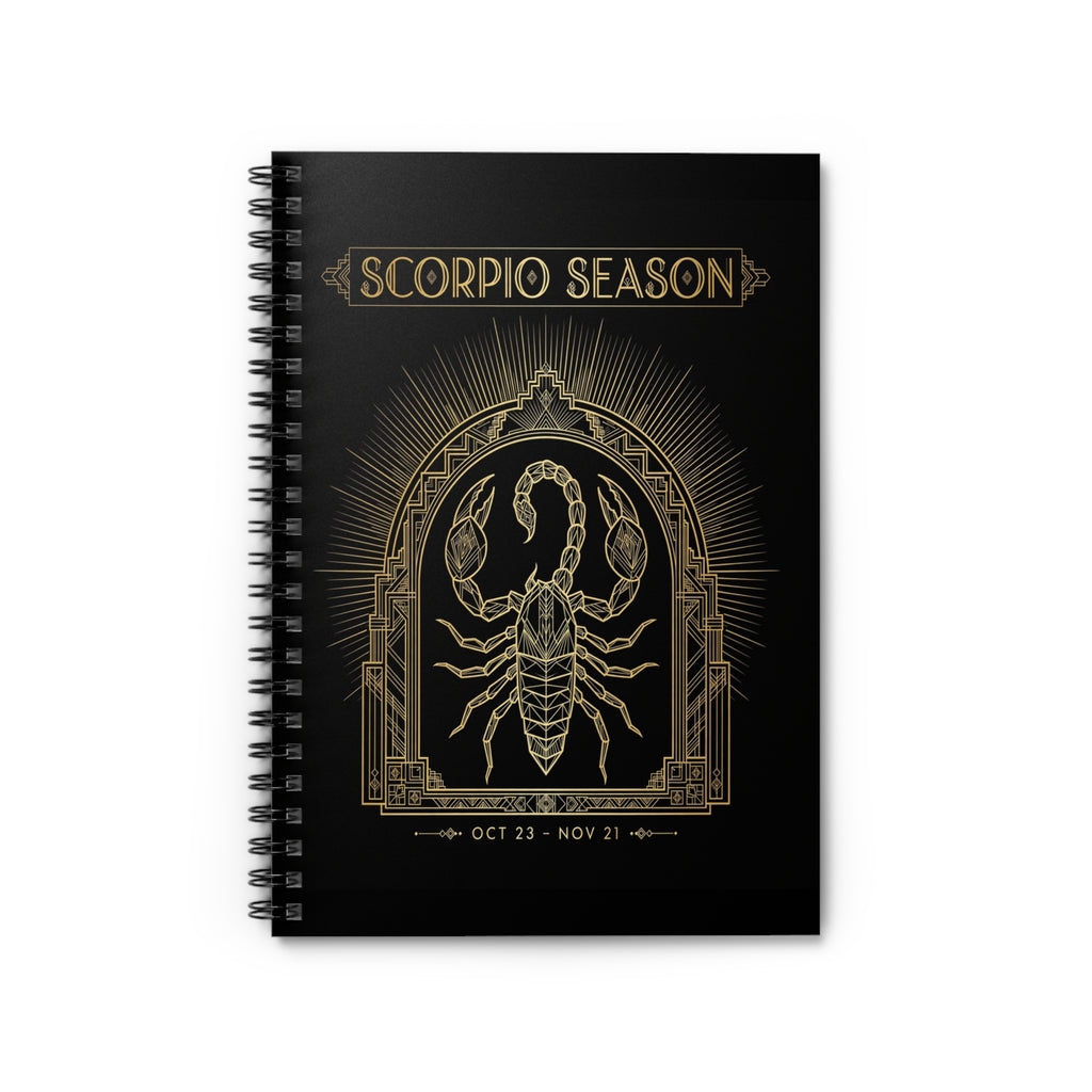 Scorpio Season — Art Deco Gold Notebook