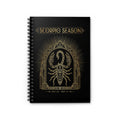 Scorpio Season — Art Deco Gold Notebook