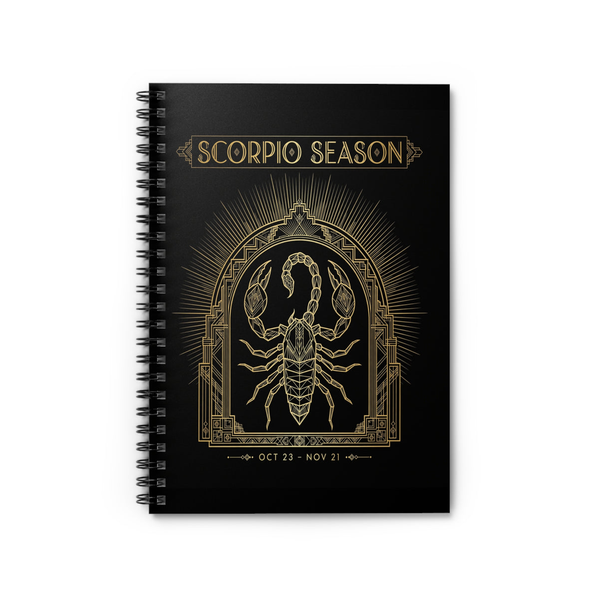 Scorpio Season — Art Deco Gold Notebook