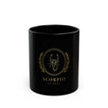 Scorpio Luxe Crest — Gold Line Zodiac Mug