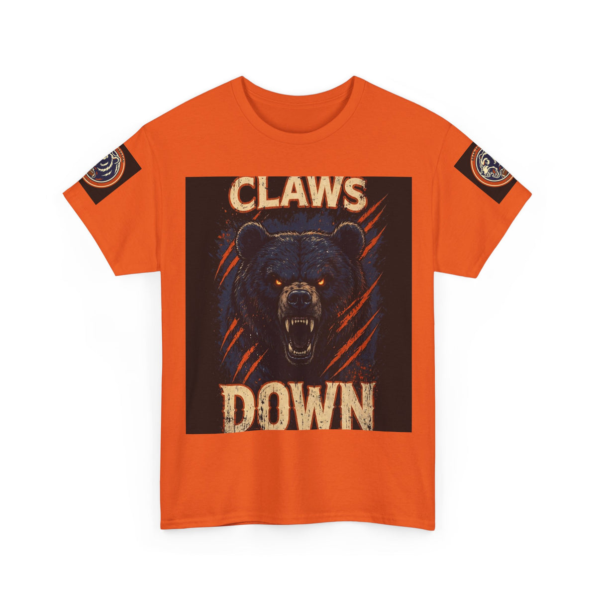 Claws Down Heavy Cotton Tee — graphic t-shirt, alternate view