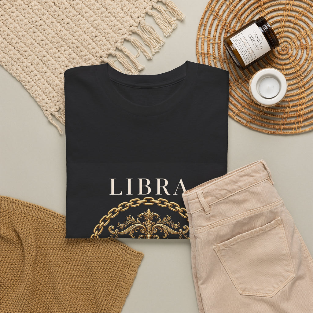 Close Your Circle Libra Tee — Gold Chain Zodiac Shirt