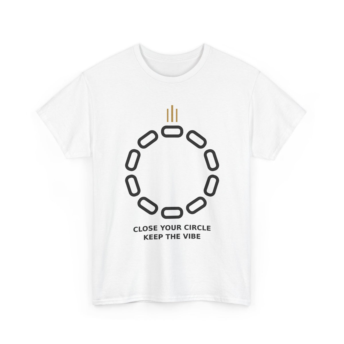 Copy of Copy of Unisex Heavy Cotton Tee — graphic t-shirt, back view