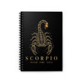 Scorpio Topaz Luxe — Gold Scorpion Notebook