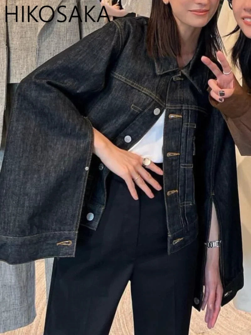 Women's Cropped Denim Jacket