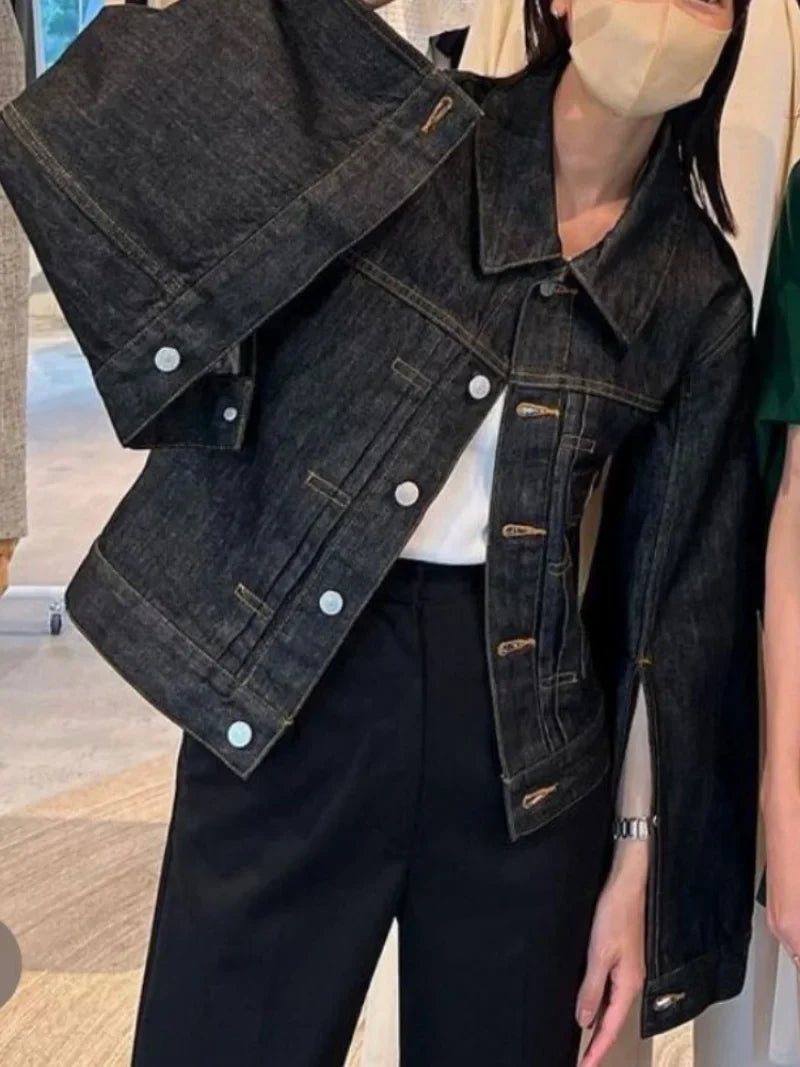 Women's Cropped Denim Jacket