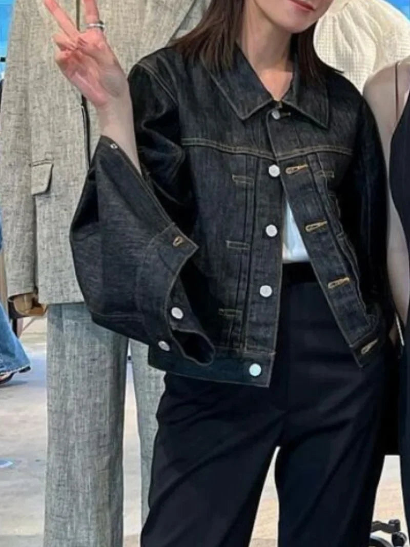 Women's Cropped Denim Jacket
