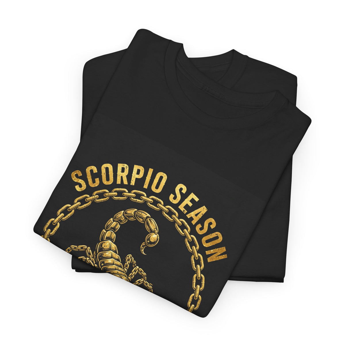Scorpio Season — Gold Chain Scorpion Tee