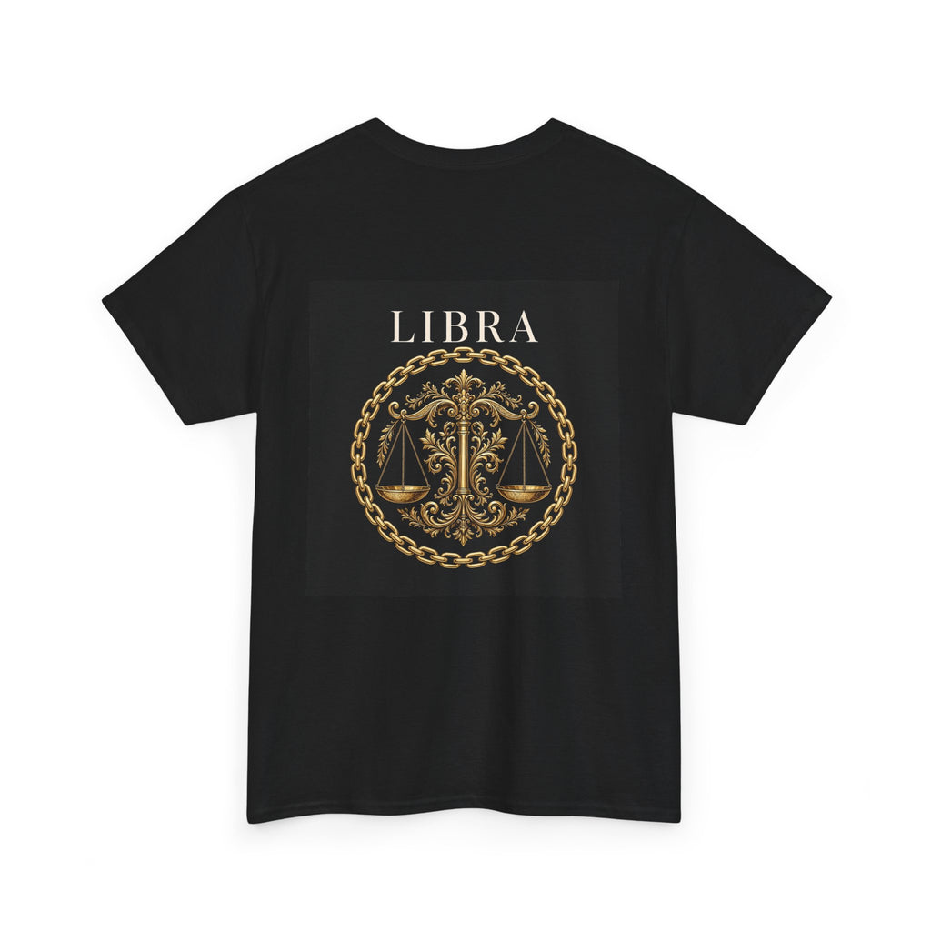 Close Your Circle Libra Tee — Gold Chain Zodiac Shirt