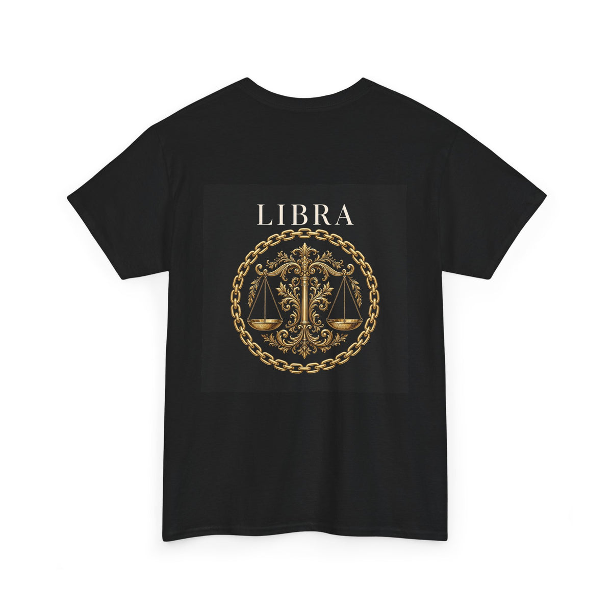 Close Your Circle Libra Tee — Gold Chain Zodiac Shirt