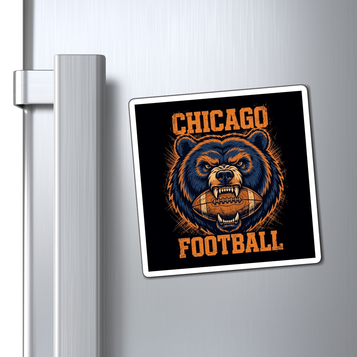 Chicago Football — Bear & Ball Magnet