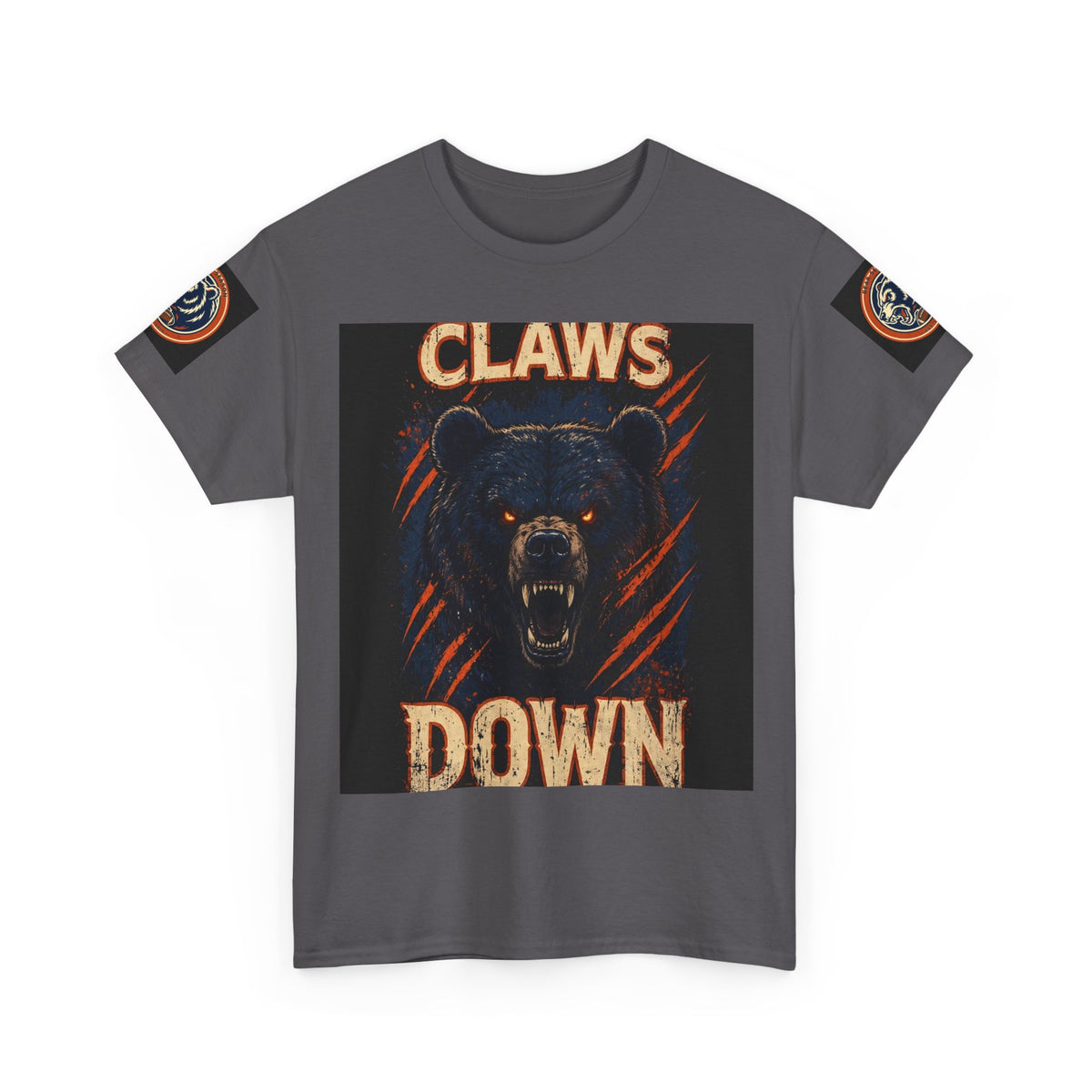 Claws Down Heavy Cotton Tee — graphic t-shirt, alternate view