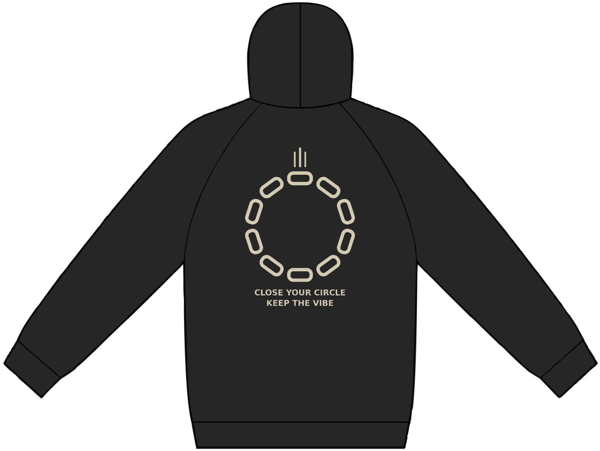Core Circle Hoodie — 'Close Your Circle Keep The Vibe' Graphic Pullover