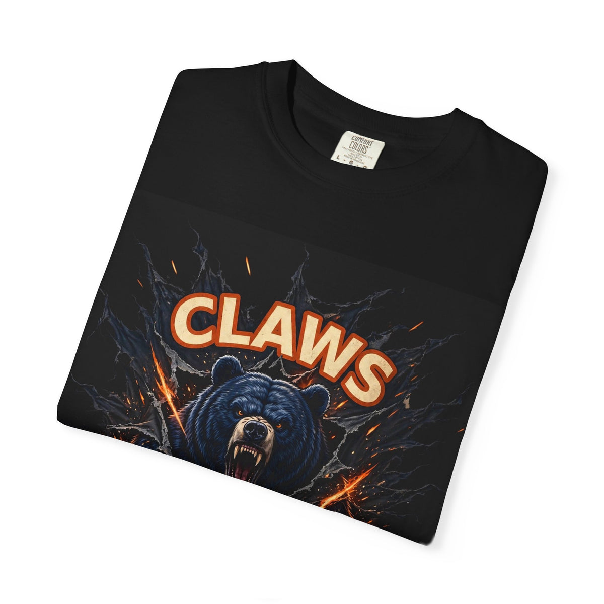 Claws Down Garment-Dyed Tee — graphic t-shirt, alternate view