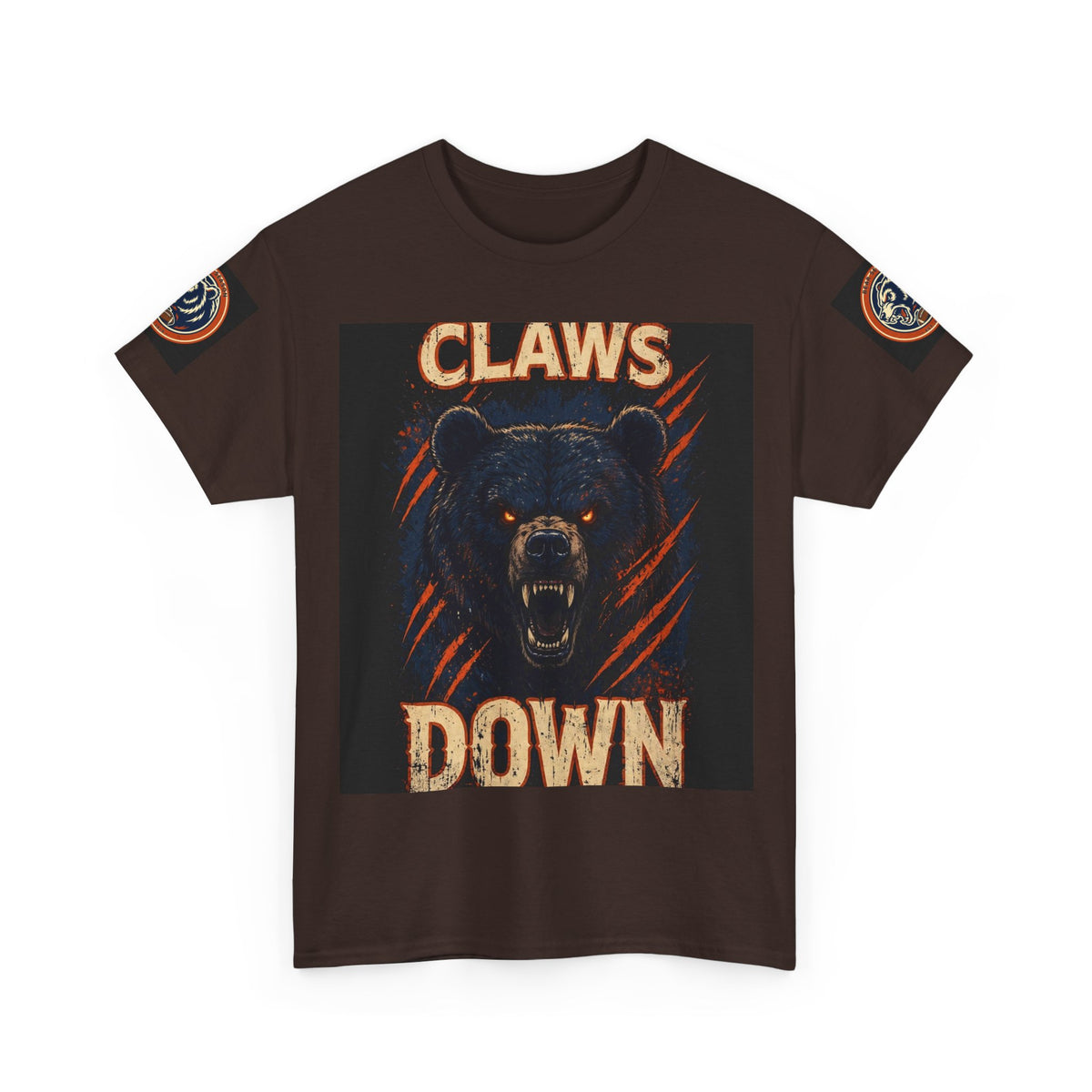 Claws Down Heavy Cotton Tee — graphic t-shirt, alternate view