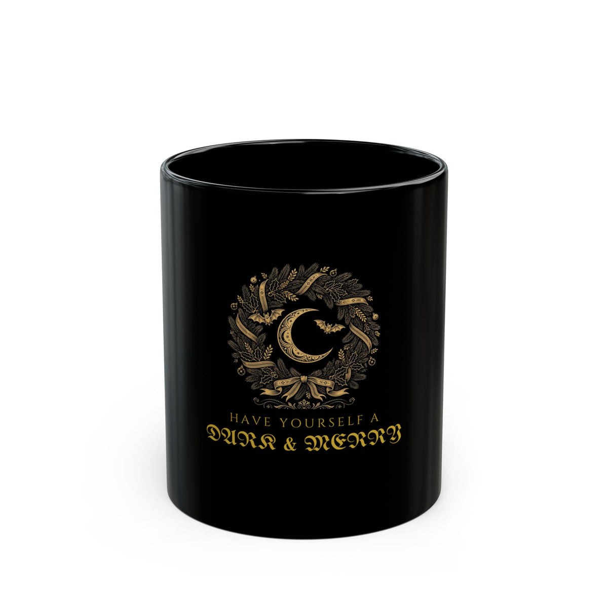 Gothmas Dark & Merry Mug — Gold Engraving