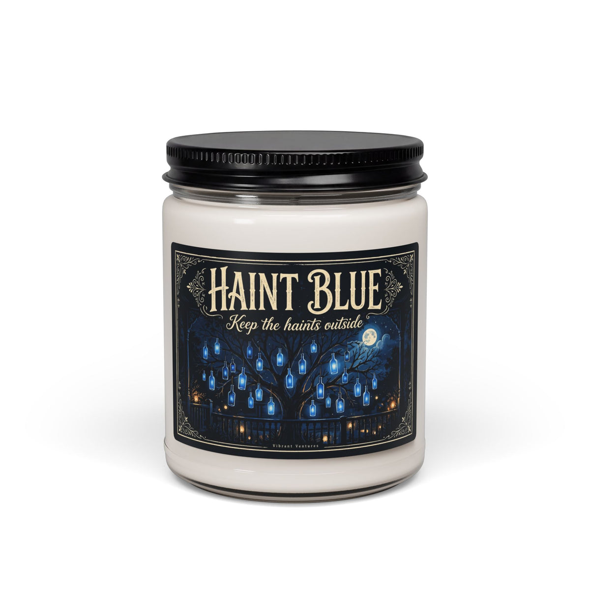 Haint Blue 9oz Soy Candle — White Sage and Lavender