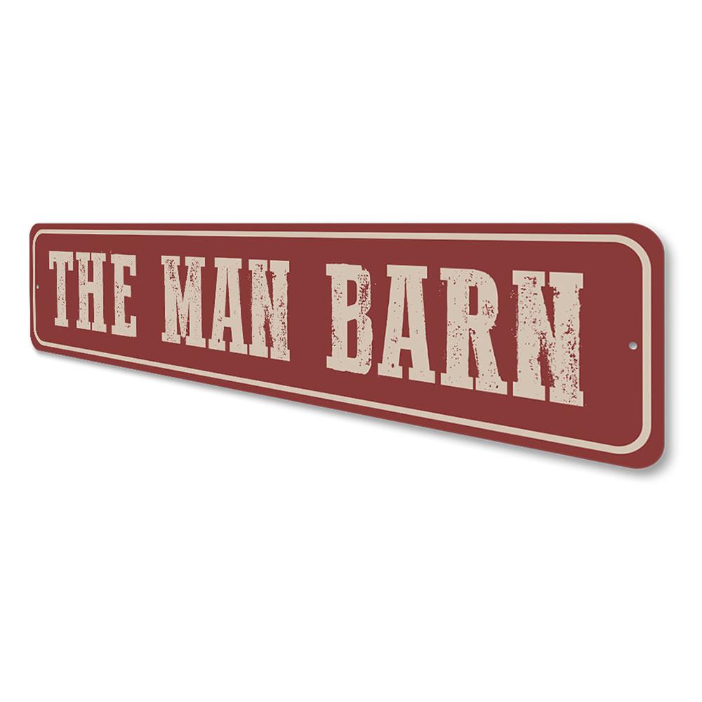 The Man Barn Sign