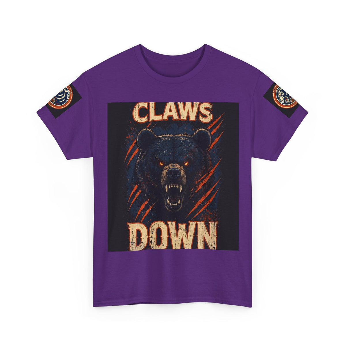 Claws Down Heavy Cotton Tee — graphic t-shirt, alternate view