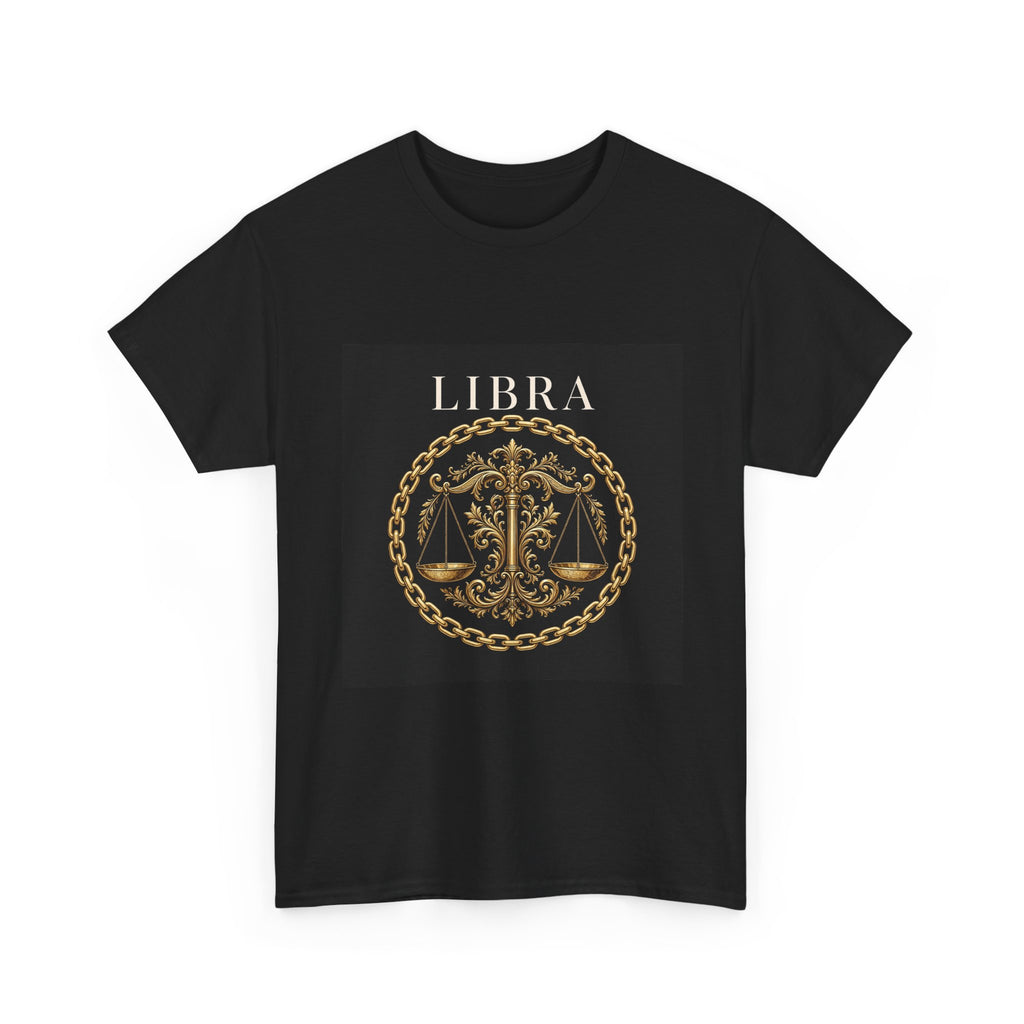 Close Your Circle Libra Tee — Gold Chain Zodiac Shirt
