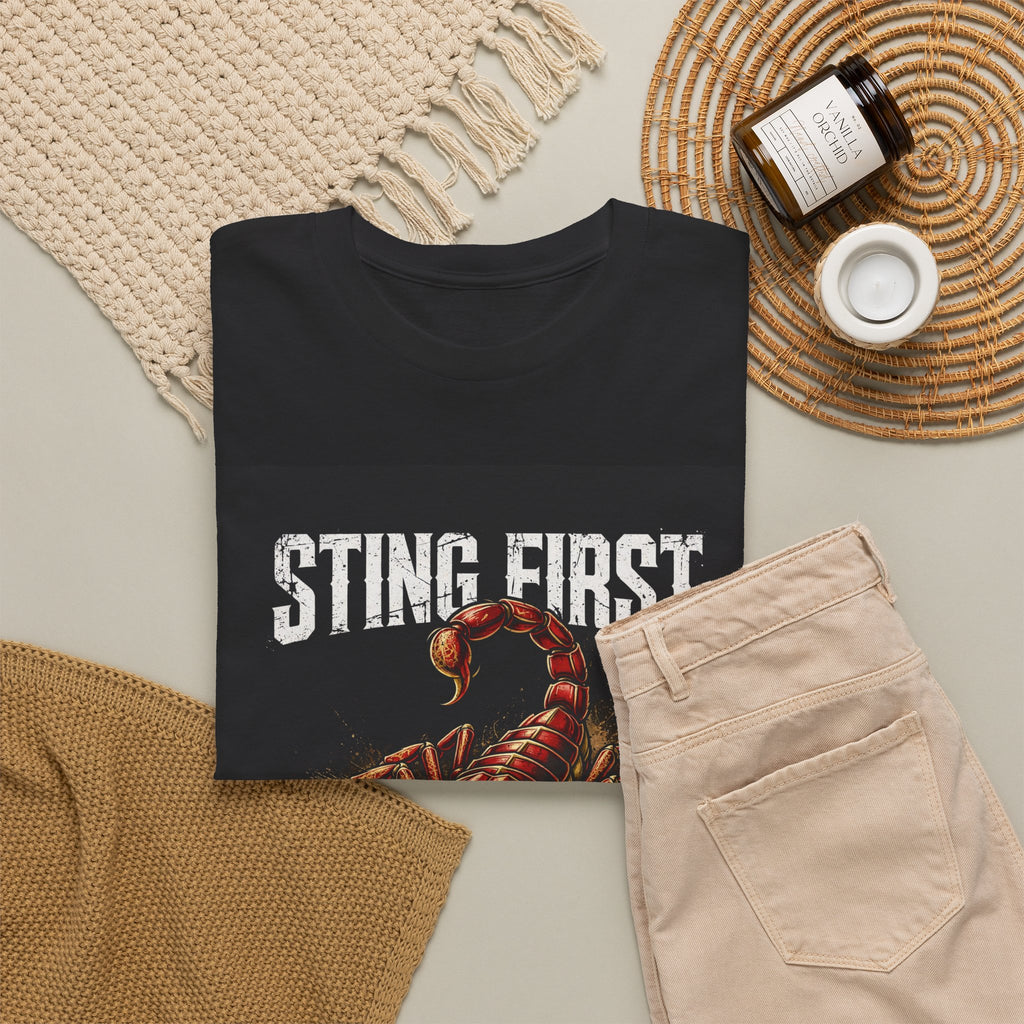 Sting First, Ask Never — Scorpio Season Tee